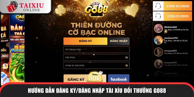 huong dan dang ky dang nhap go88 304 Hướng dẫn đăng ký/đăng nhập tài xỉu đổi thưởng GO88